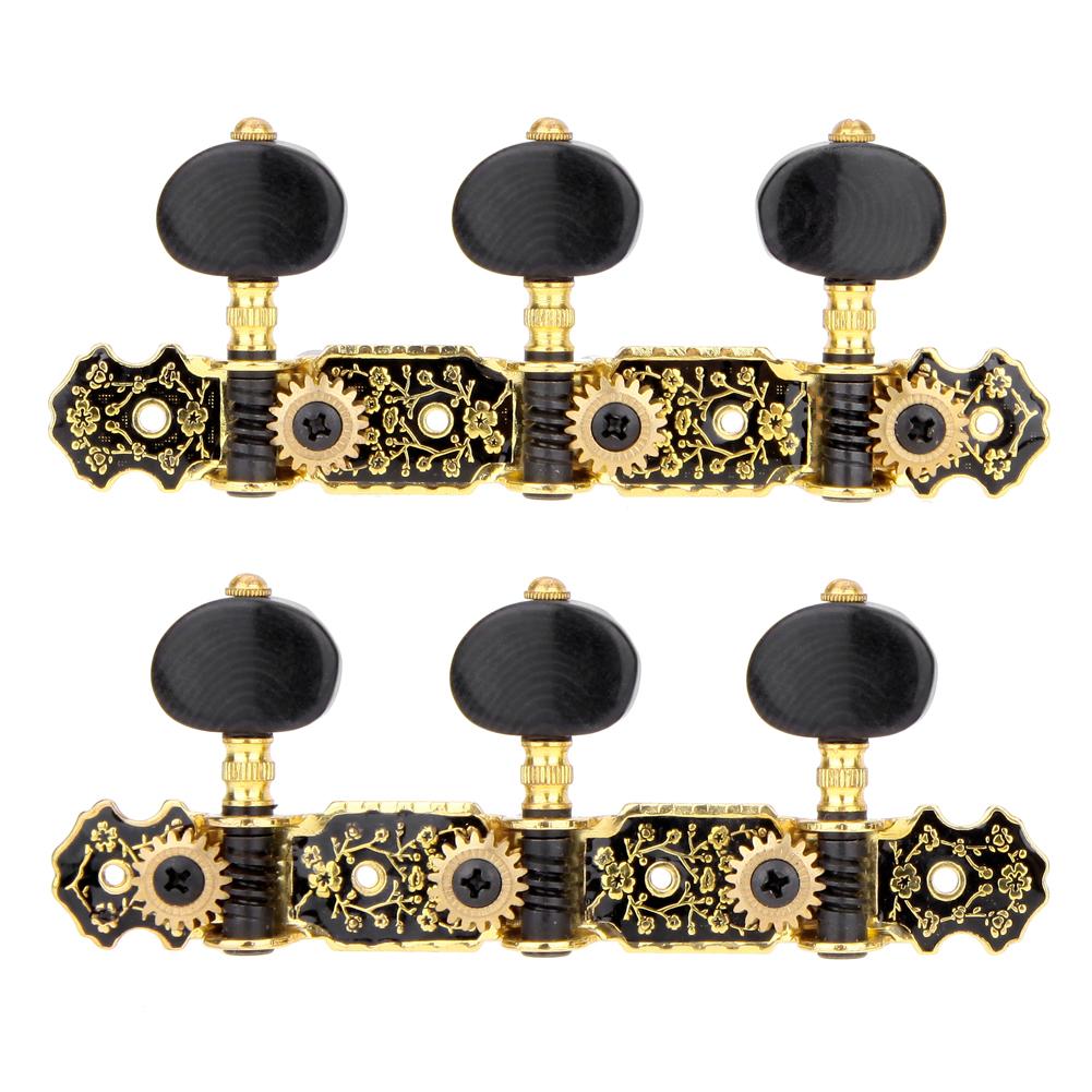 2Pcs Guitar Machine Heads Reusable Professional Guitar Knob Parts Metal Locking String Tuning Pegs for 6 String Guitar