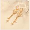 Gold Color Heart Butterfly Drop Earrings for Women Zircon Tassel Ball Hoop Party Wedding Gift Trendy Statement Earrings