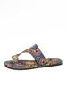 Foreign trade 2025 summer new breathable printing set toe Roman wind cool slippers women large size independent station wish