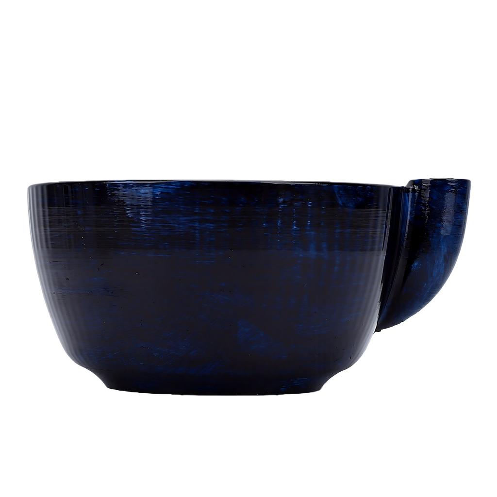 Swirling Wash Bowl with Drain Holes 3D Printed Fruit Vegetable Washing Colander for Home Kitchen Blue