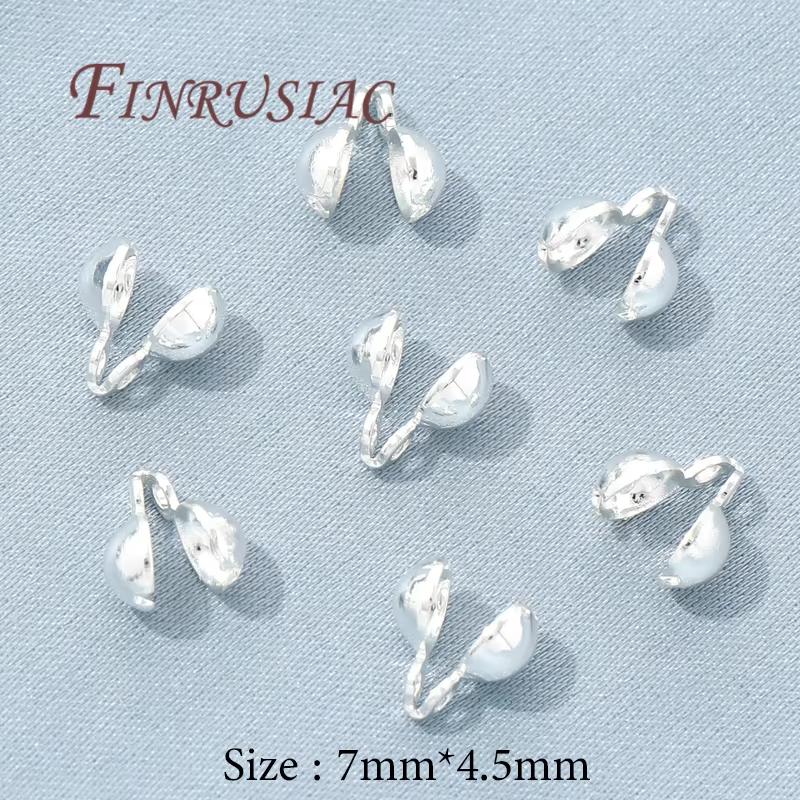 10/20 Stück 18K Vergoldete Quetschperlen Für Schmuck, Quetschperlen-Abdeckung, Perlenendkappen Kugelkette Verbinder, DIY Zubehör, Quetschperlen Endkappe