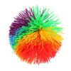 Silicone Construction Stress Relief Rainbow Colorful Sensory Toy Ball Shape
