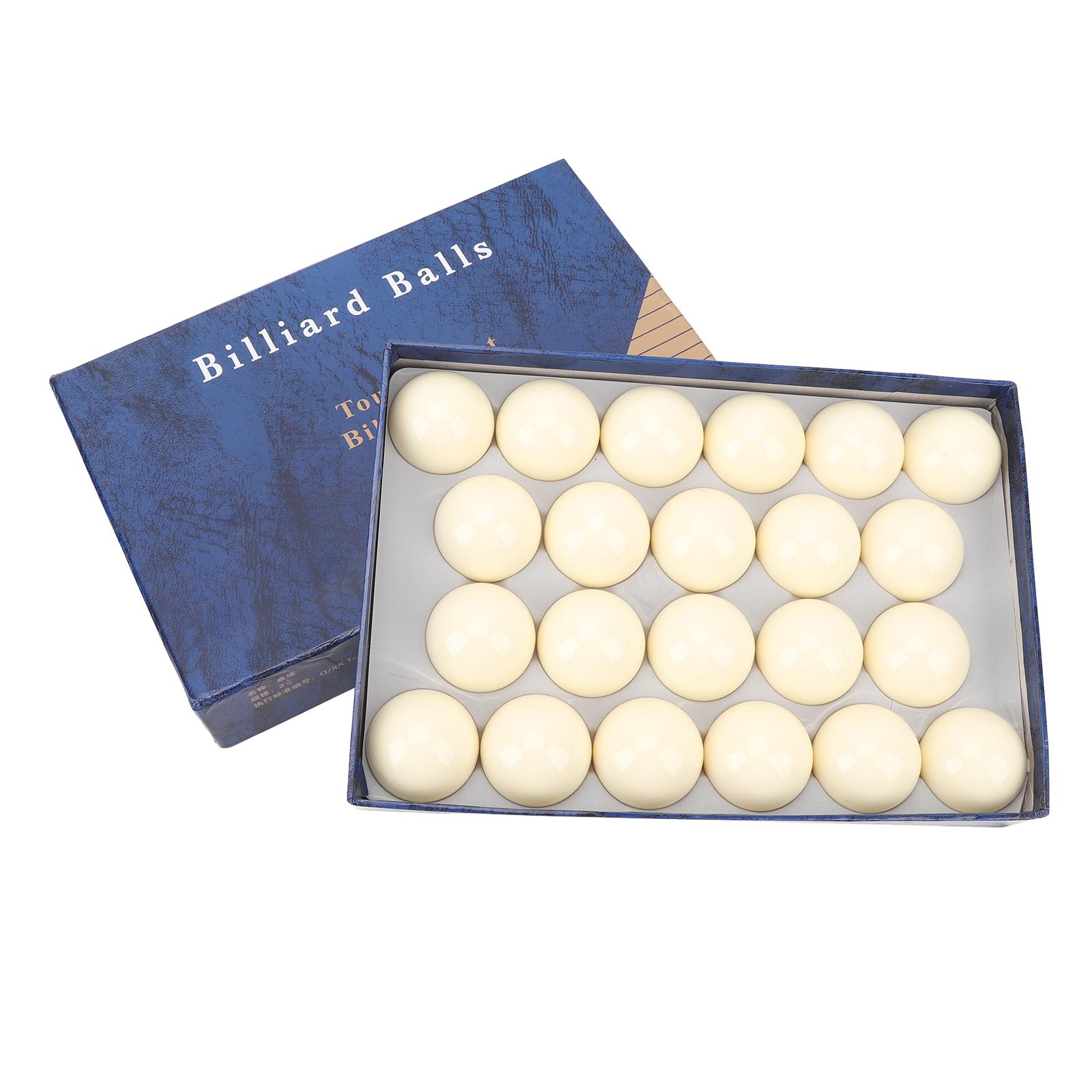 22Pcs Cue Balls Set Replacement 5.25cm Resin Billiard Pool Cue Ball Training Cue Ball for Billiard Pool Table Accessories