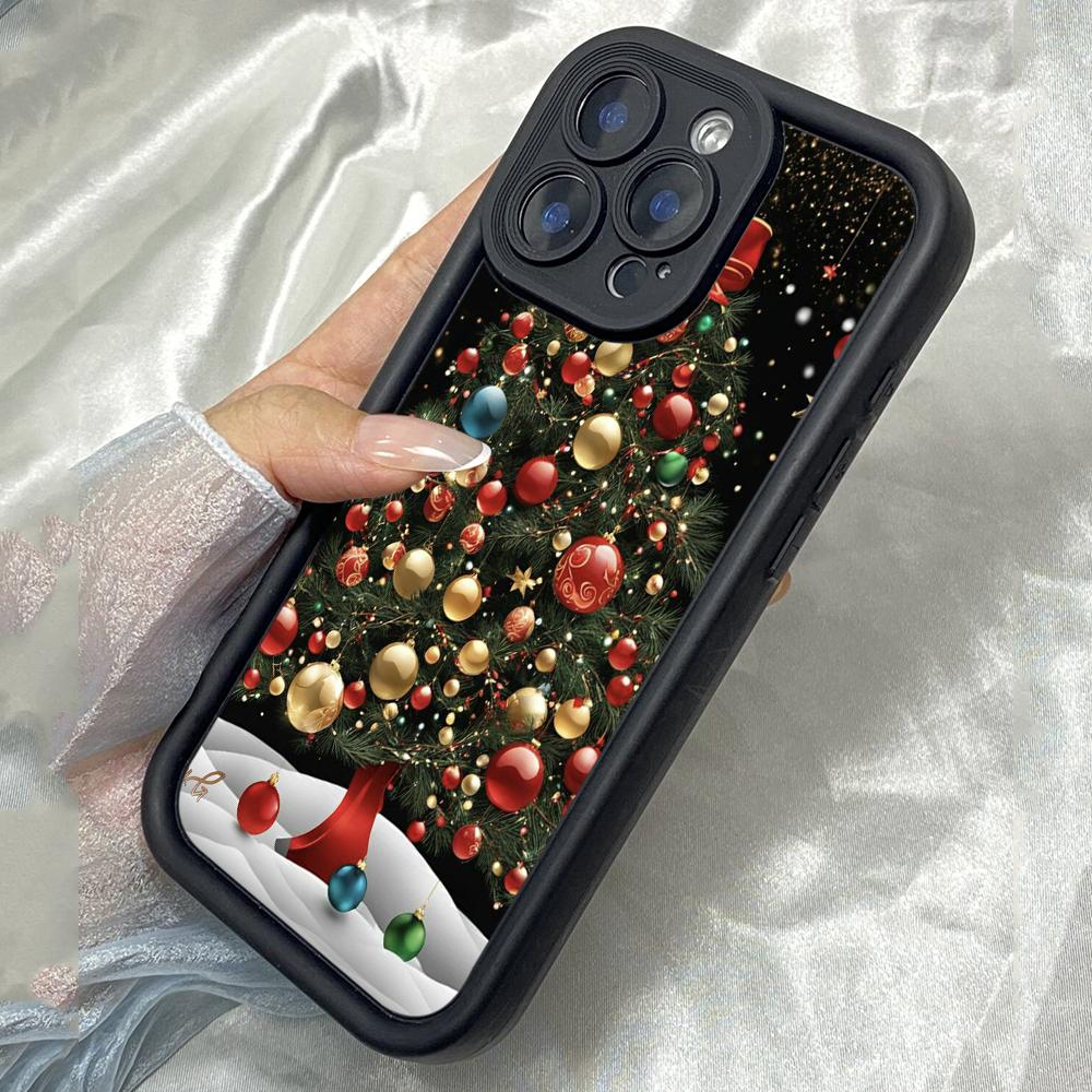 JT60 Beautiful christmas Tree Realme 15 Huawei Honor 70 90 Lite Infinix Tecno itel Motorola Google All Model Angel eyes Soft TPU Phone Case