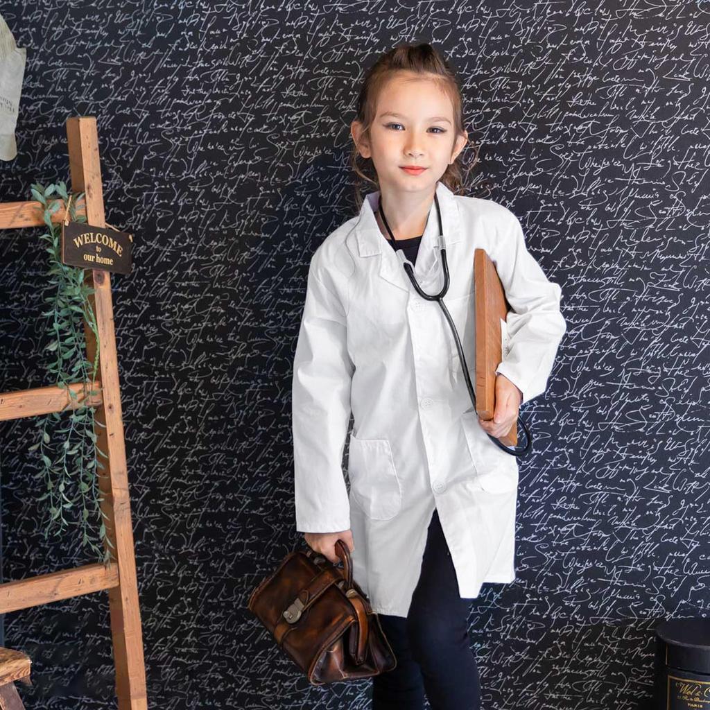 monoii Stethoscope Set, Doctor Play Costume, Kids' Doctor Costume, White Coat, Halloween Costume, Doctor Costume, Scientist Costume, Realistic Doctor