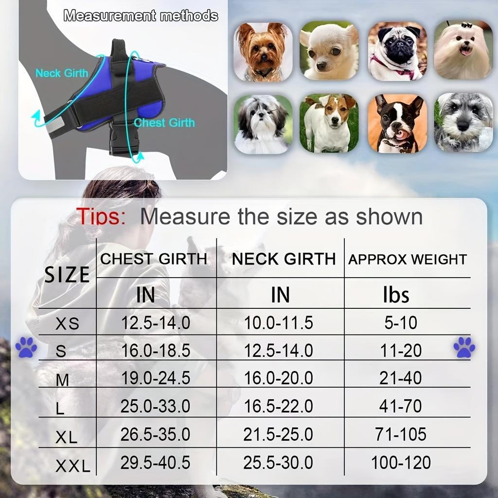 Dog Harness Reflective Dog Harness Small Medium Dogs Comfortable Secure Pet Harness Supplies Dog Accessories