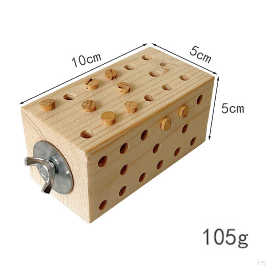 Ptačí dřevěné kostky k žvýkání, Hračky na kousání pro malé zvířata pro andulky,