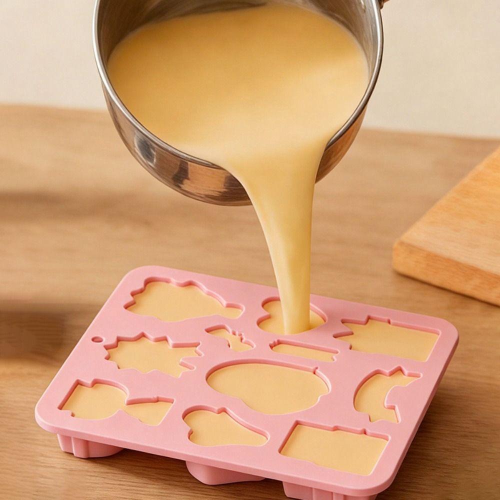 Food Grade Silicone Dessert Mold Flexible Chocolate Mold Stylish Mother's Day Baking Mold Pudding