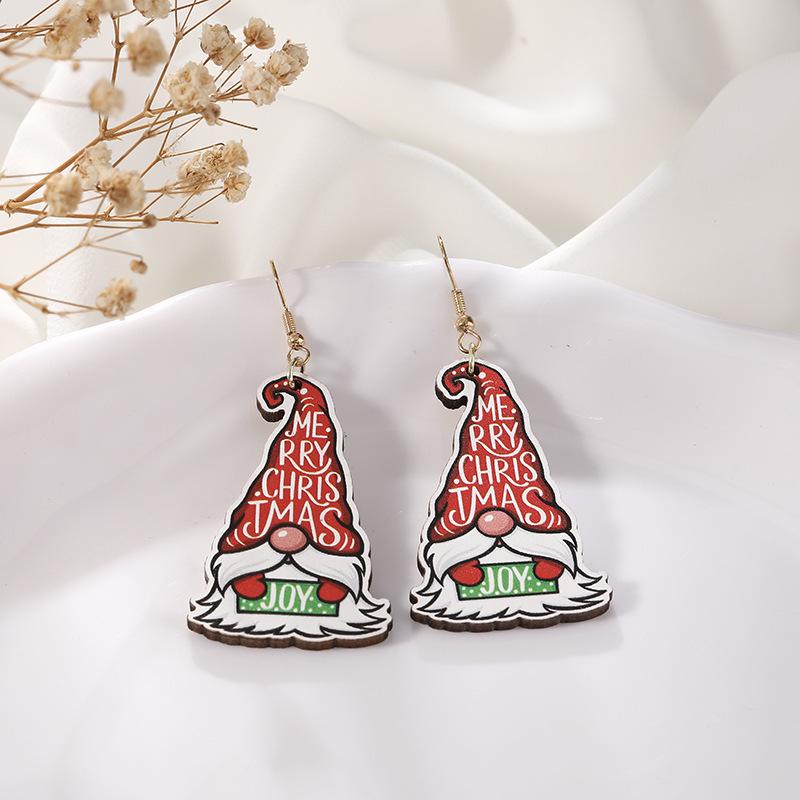 High-End Reindeer Candy Christmas Earrings for Women: Cute Cartoon Holiday Jewelry