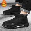 Fashion Mixed Color Men's Cotton Shoes Winter Plus Velvet Warm Casual Snow Boots Outdoor Sports Trendy Comfortable Ankle Boots