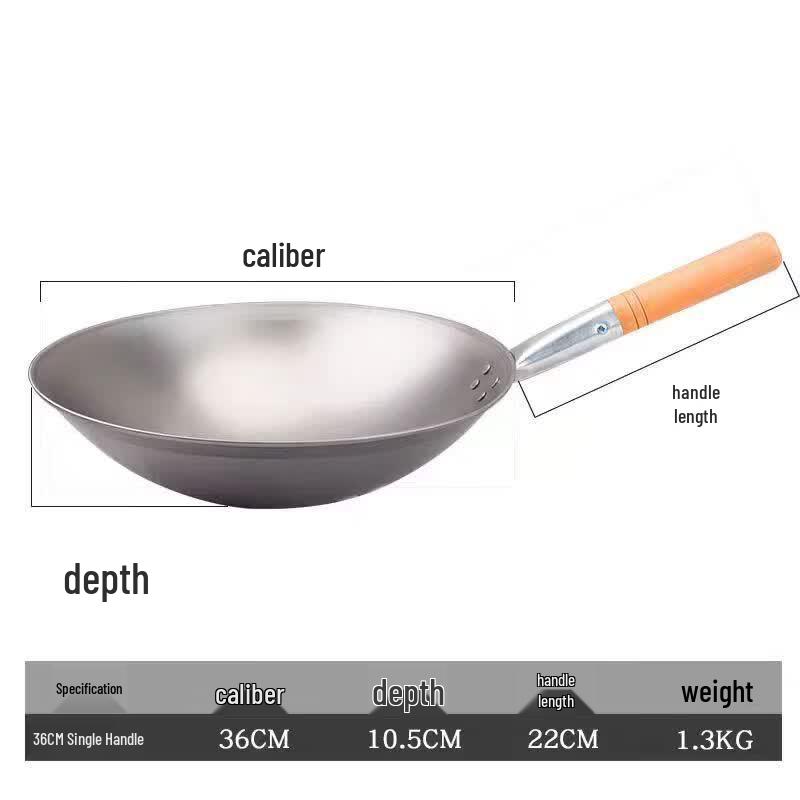 

Di Rui En Wrought Iron Round Bottom Wok