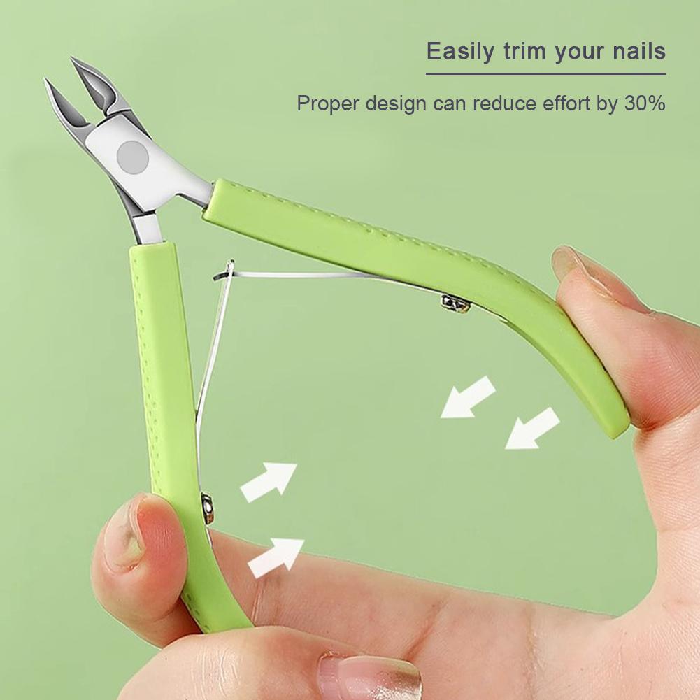 Stainless Steel Diagonal Nail Clipper Dead Skin Remover Pedicure Nail Cutters Tool