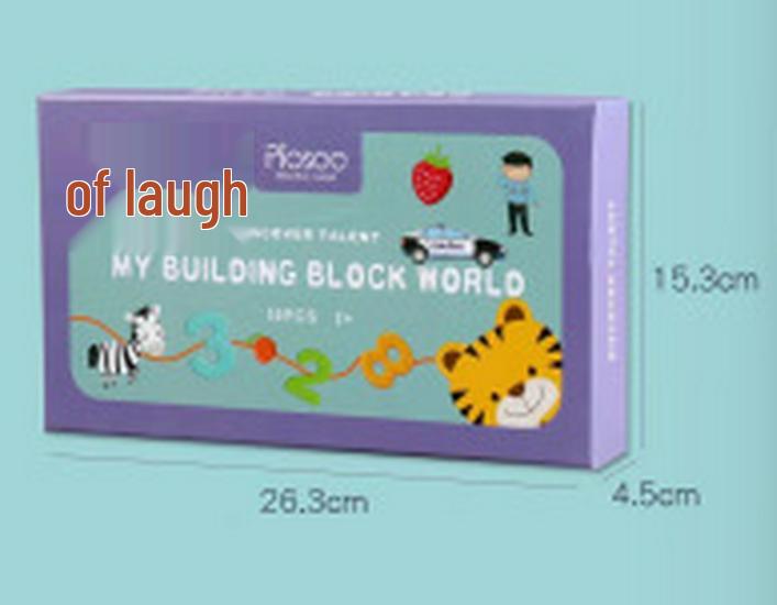 

Крупные развивающие бусины-пазлы для малышей 1-3 лет