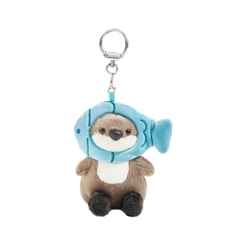 

Otter Pendant Doll Plush Toy Birthday Gift Bag Hanging Birthday Gift Couple Small Keychain [Genuine]