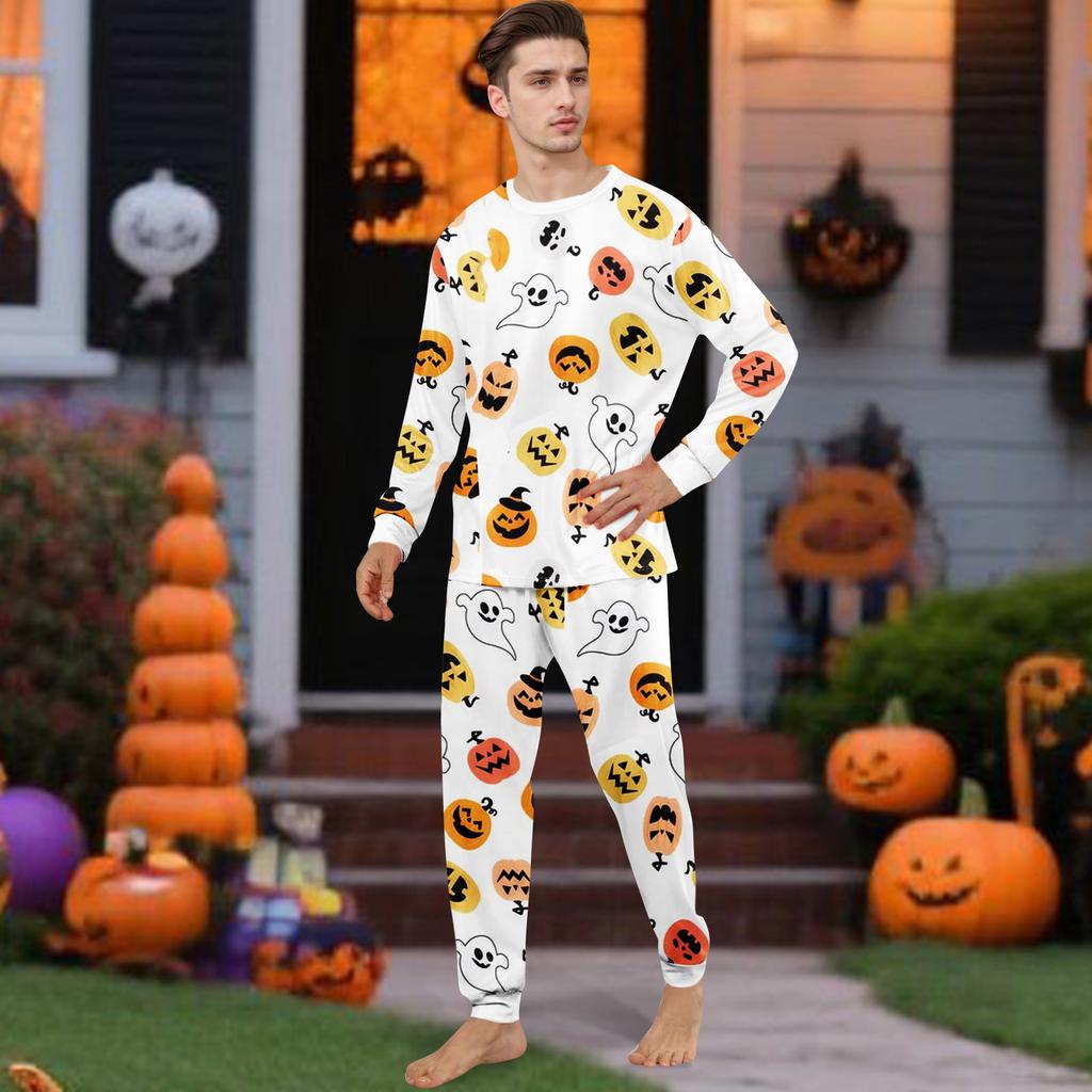 Druk Piżamy Słodki Zestaw Rodzinny, Ubrania Domowe, Zestaw Rodzinny Top z Długim Rękawem Spodnie