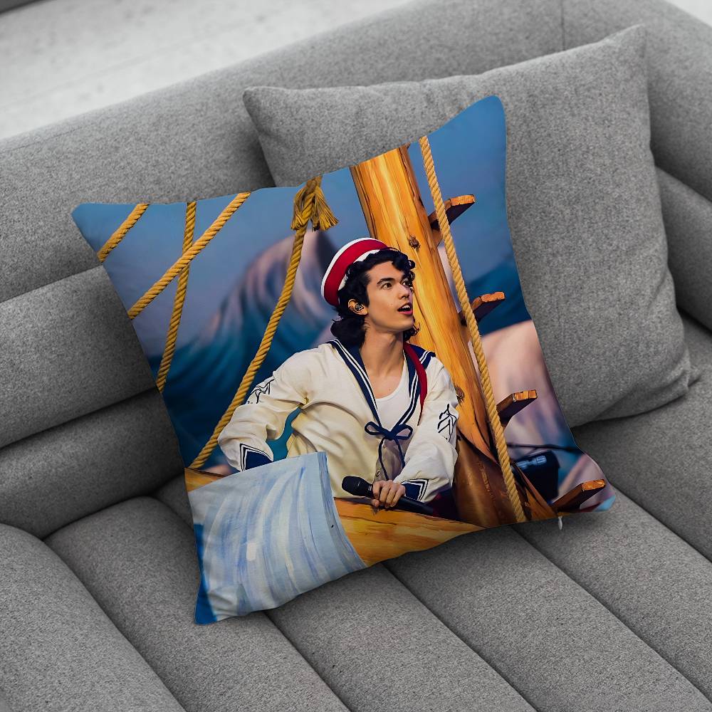 CConan Gray Wishbone Creative patterned pillowcases for interior decoration office living room home