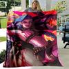 Arcane Throw Blanket Lol League of Legends Soft Cover Lightweight Warm Anime Cartoon Game Flannel Blanket for Kids' Room Bedroom