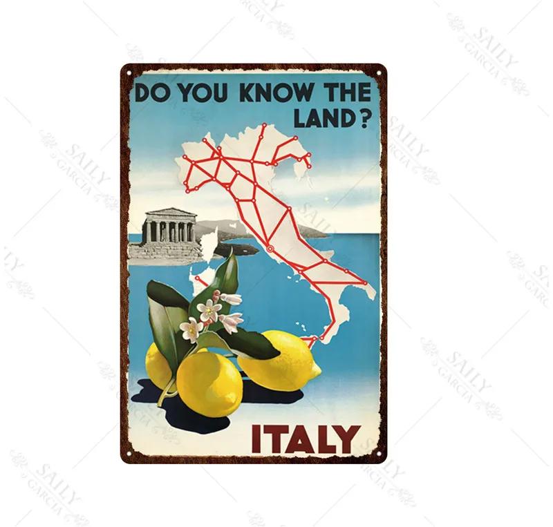 Africa City Sign Vintage Metal Sign Christmas Gift Metal Plates for Wall Art Retro Home Kids Room Decor Metal Poster 30X20Cm