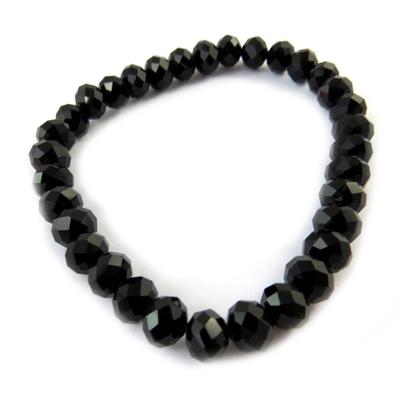 [N9205] - Black 'Sissi' Designer Bracelet - 8 Mm