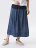 Beams Boy Women's Dotted Front Open Skirt, Navy, One Size, 13270128803