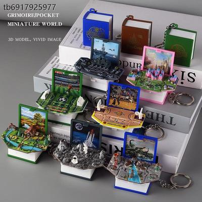 3D Pop-Up Sports Keychain Collection: Football, Basketball, Dinosaur & Christmas Magic Decompression Toy Gift.