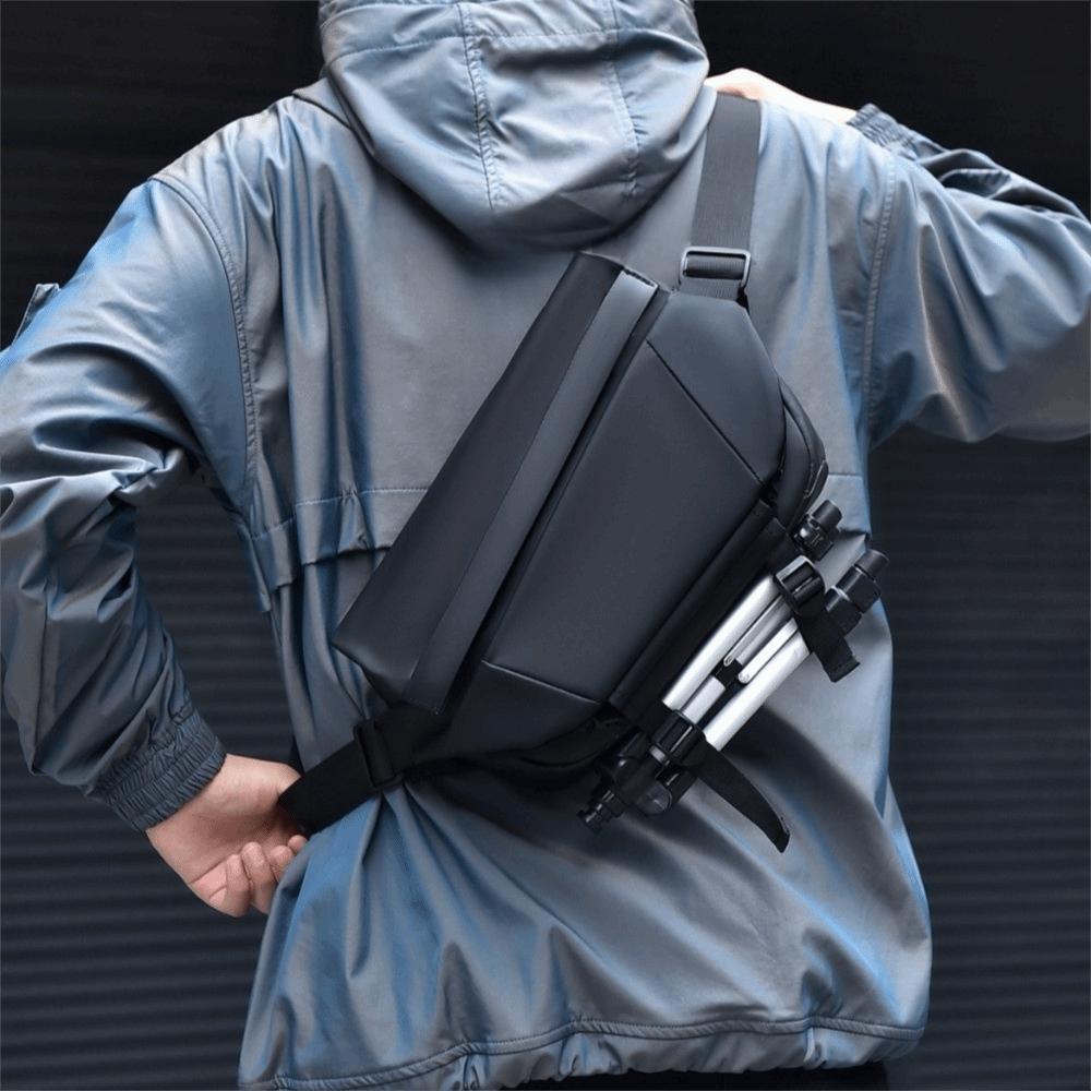 Waterproof Oxford Cloth Bag Korean Men Chest Bag Zipper Crossbody Bag  Male