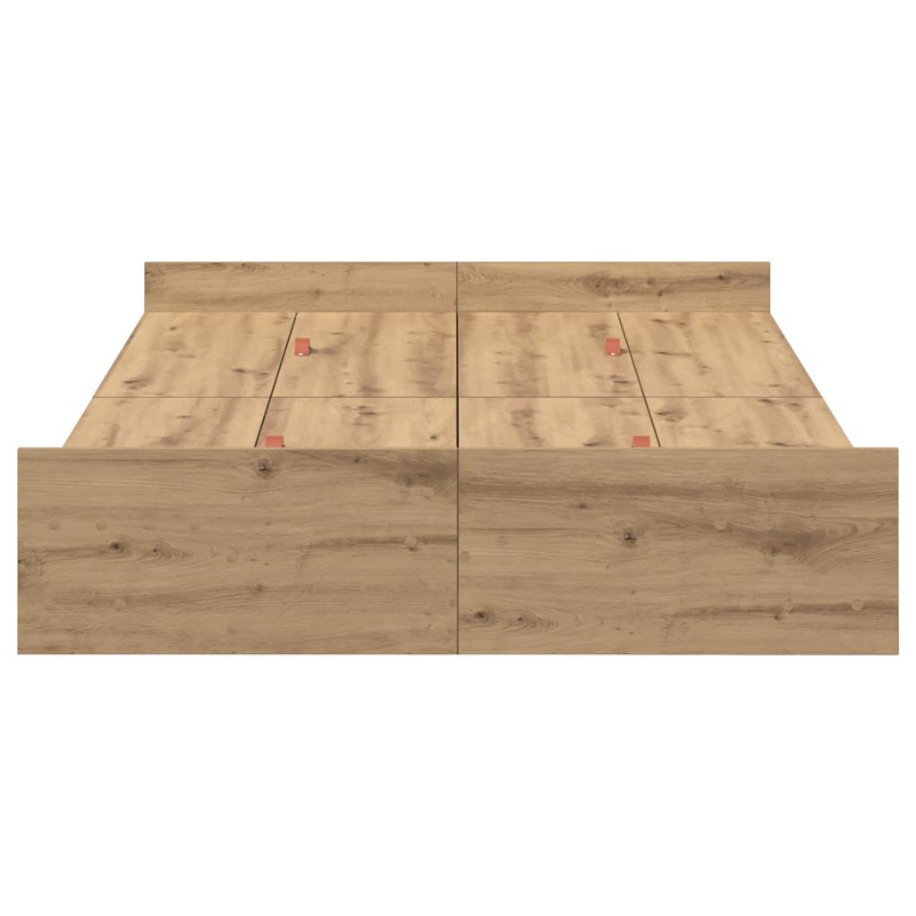 Storage Bed Frame Artisan Oak 120 x 200 cm