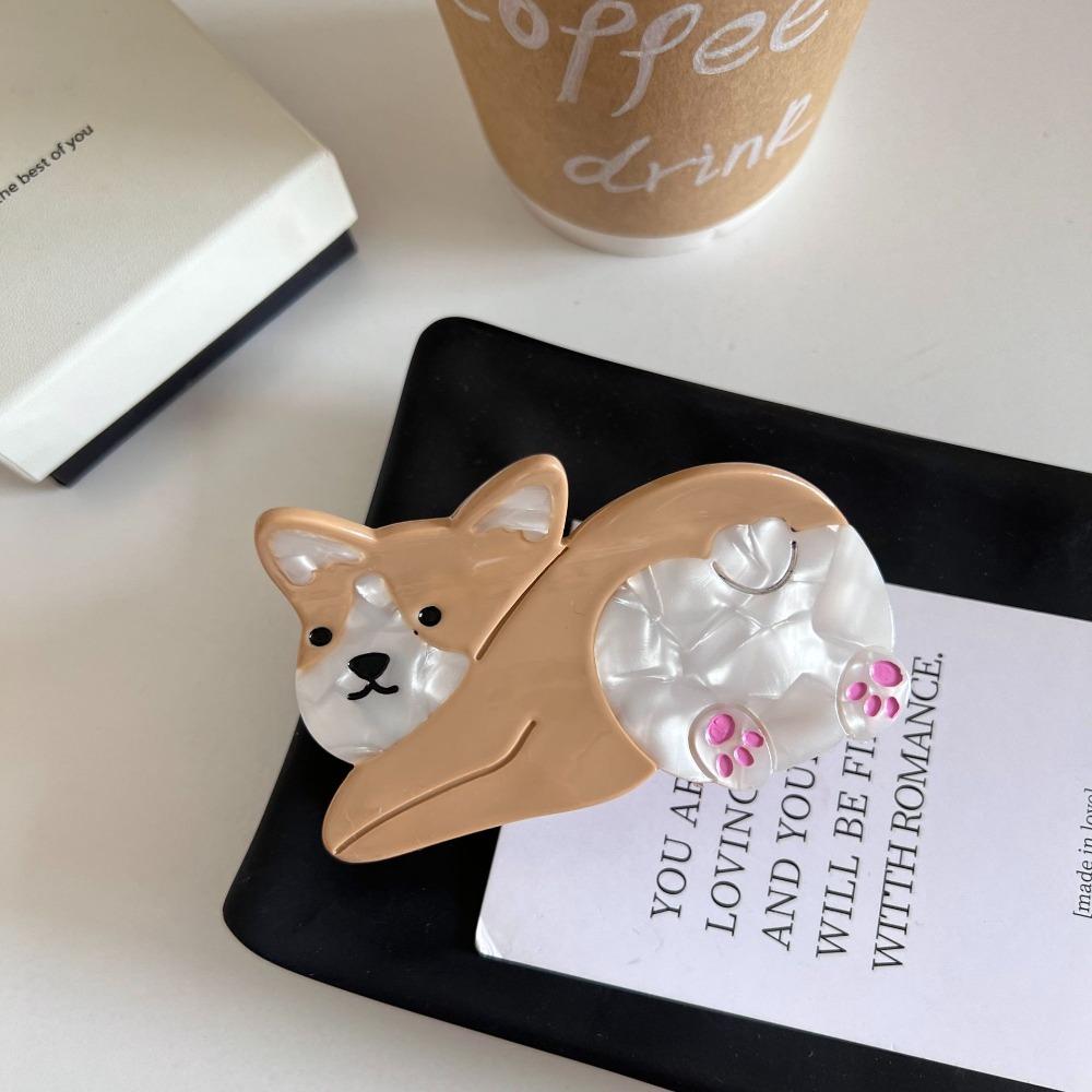 Capibara Animal Hair Clip Pet Corgi Dog Shark Clip Personalized Acetate Cat Hair Claw  Female