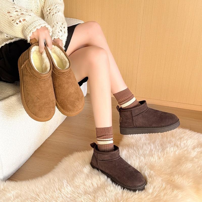 Anti-slip Shoes, Snow Boots, New Women's One-step Fleece and Thickened Cotton Shoes, Warm Shoes