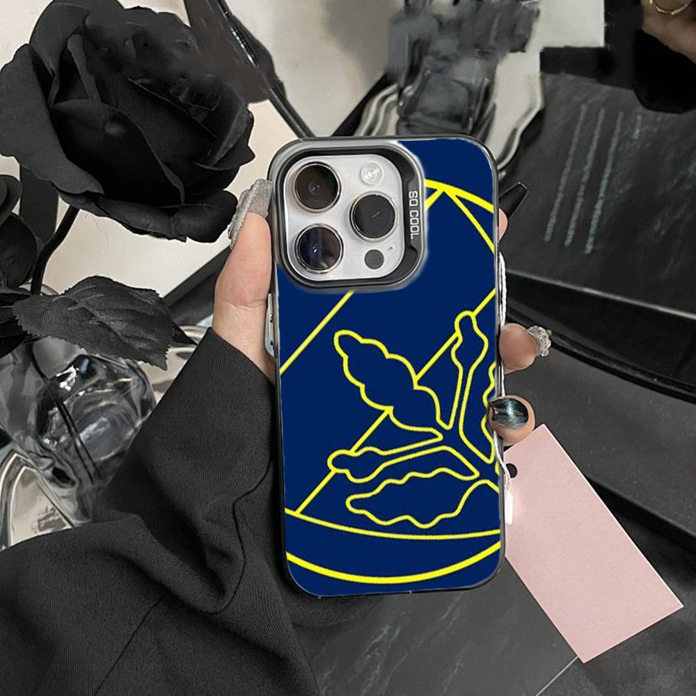 Cool O-Turkey Fenerbahce-s Pattern Phone Case For iPhone17, 16,15,14,13,12 Pro Max Black Candy Matte Shockproof Cover