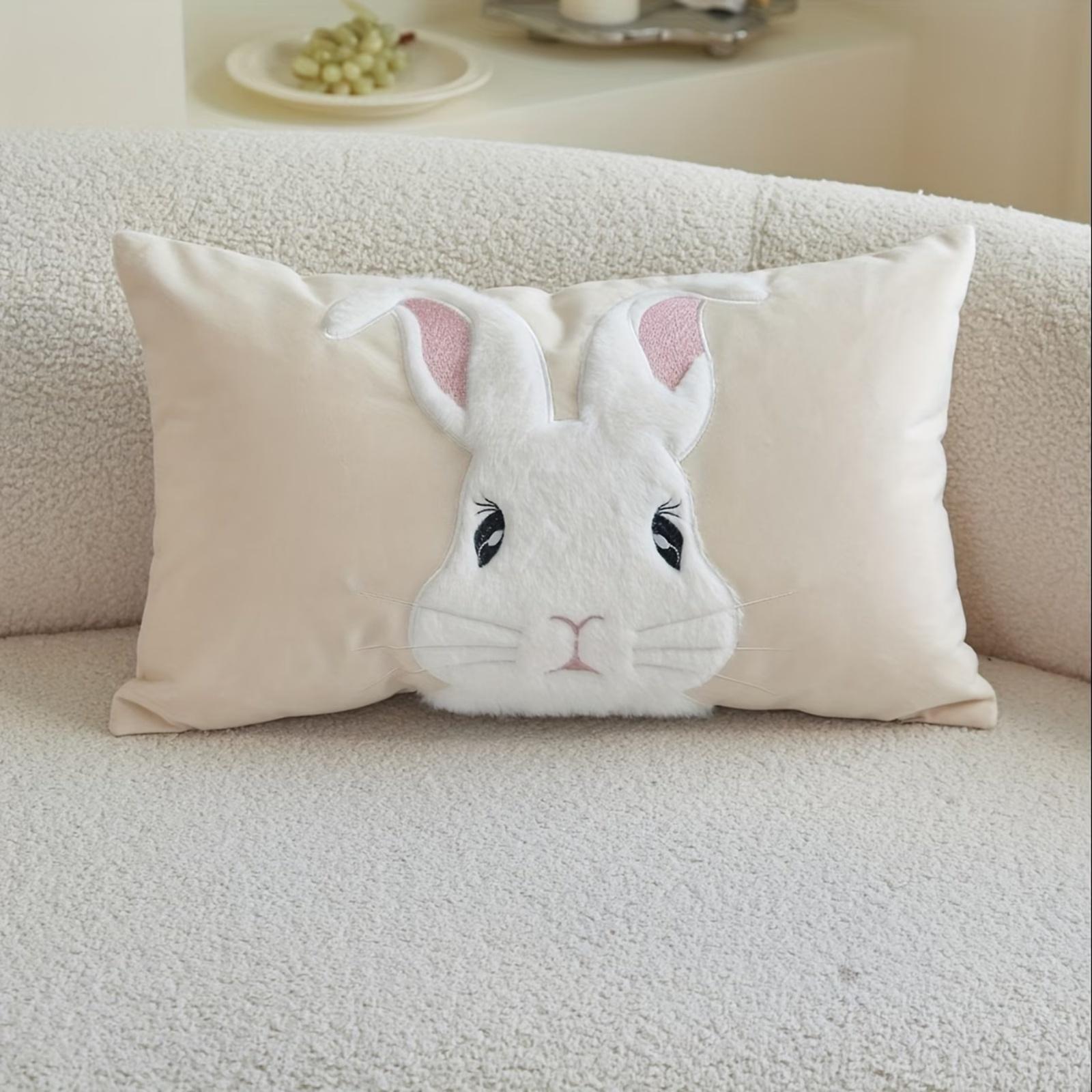 

Embroidered Easter Elements, New Pillows For Living Room And Bedroom, Easter Decoration, Easter Pillowcases,Pillow Cover Without Core 1pc One Size