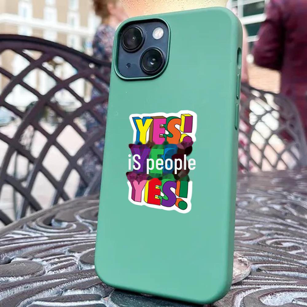 50 Non-Infringing Inspirational Graffiti Stickers: Vibrant Chinese Designs for Suitcases, Guitars, and Notebooks. Waterproof and Durable.