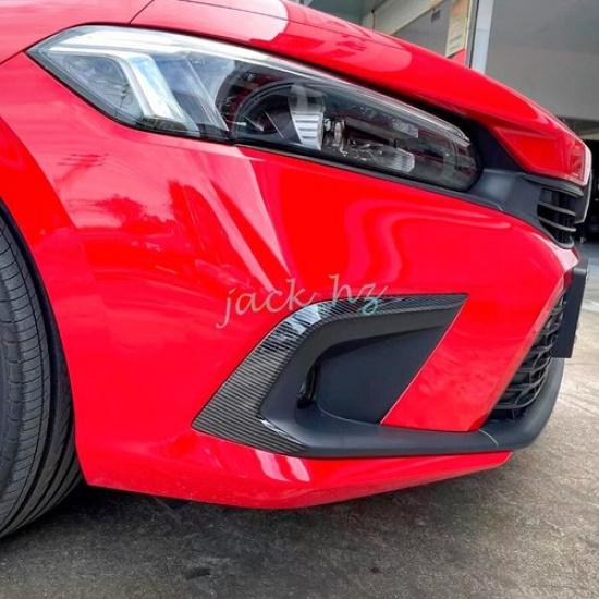 For Honda Civic Sedan -2024 Front + Rear Fog Light Cover Trims Accessories