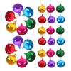 100Pcs Jingle Bells Iron Accessories 10Mm Colorful Xmas Tree Pendant Festival Party Decoration DIY Craft Beads