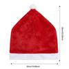 Cartoon Christmas Chair Covers Removable Comfortable Red Chair Back Cover Washable Christmas Hat Plush Stool Covers Banquet