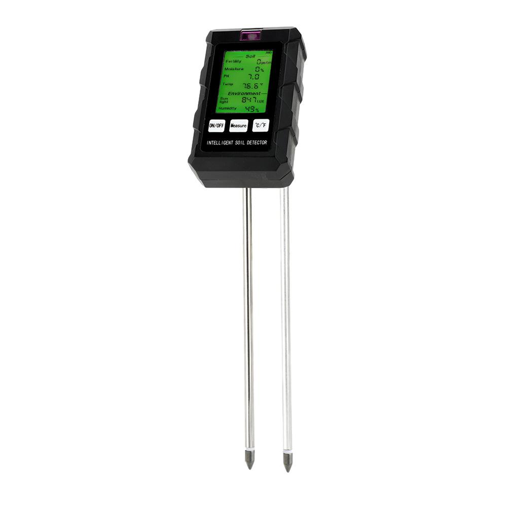 6 in 1 Soil PH Humidity Tester Nutrient Water Quality Detector High Precision Household Gardening Flower Grass Fertility Meter