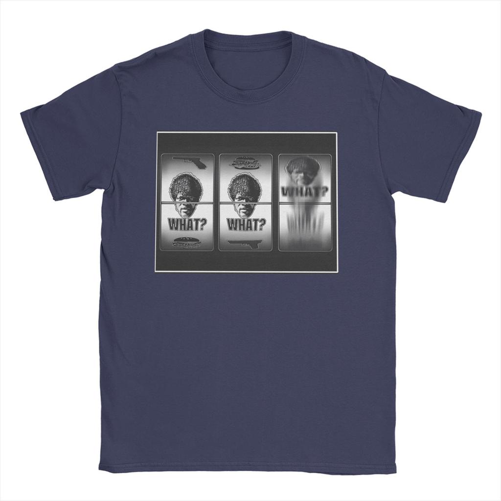 Pulps Fictions Say What T-Shirt für Unisex Baumwolle Vintage T-Shirt Rundhals T-Shirt Kurzarm Kleidung XL XL XL