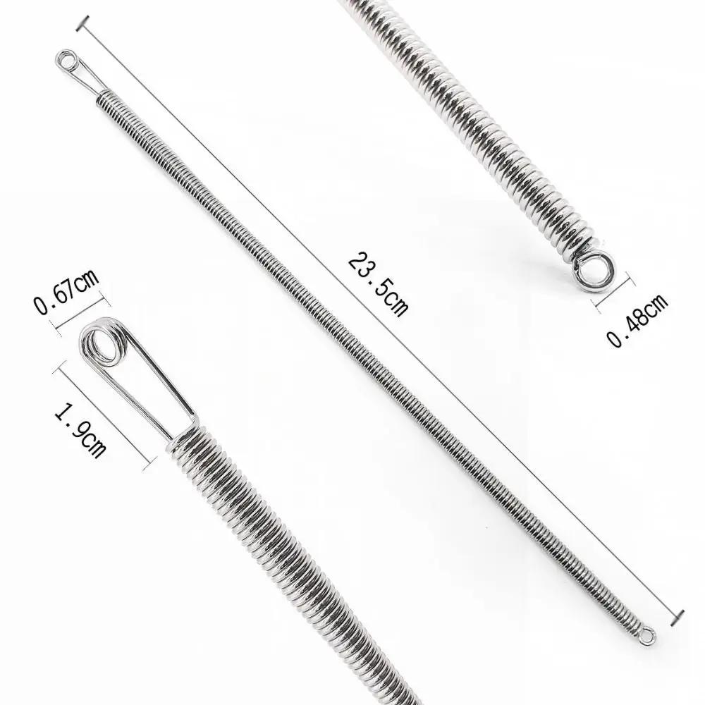 2pcs Flexible Rope Threader Tool Bendable Spring Pants Hoodies Elastic Band Lace Cord Drawstring Thread DIY Sewing Accessories