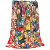 Inazuma Eleven Cartoon Anime Fleece Throw Blankets RPG Football Game Blankets Home Couch Super Soft Bedspread Quilt Breathable