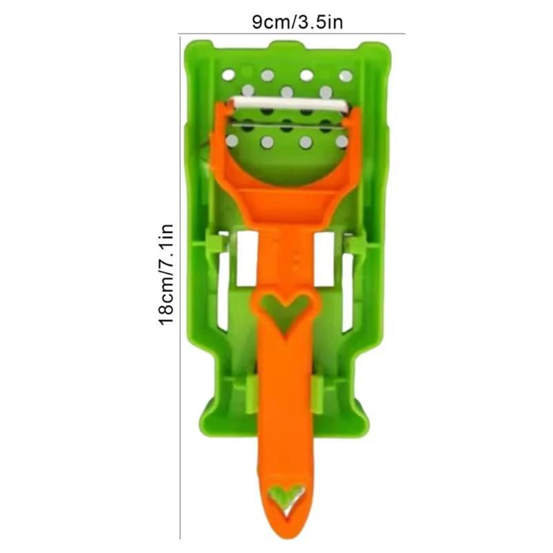 Multi Potato Peeler Portable Stainless Steel Fruit Slicer 2-in-1 Multifunctional Vegetable Chopper Tool For Home Kitchen