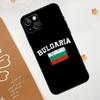 Bulgaria Flag Passport Map Case For iPhone 13 12 11 14 15 16 Pro Max Mini XR XS X Plus Silicone Bumper Cover Capa