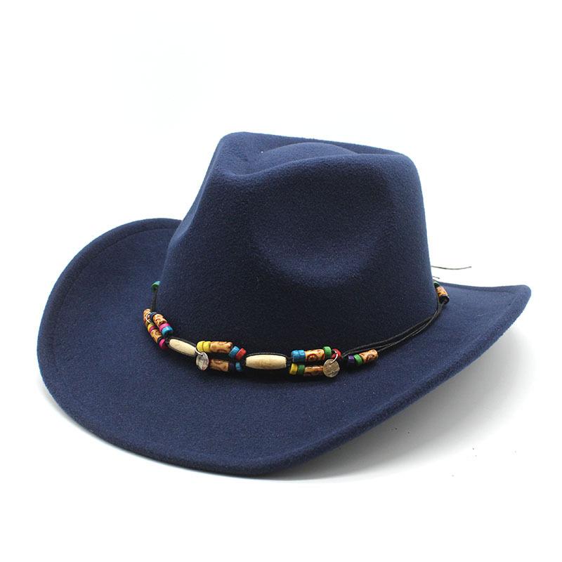 British Wool Western Ethnic Cowboy Hat
