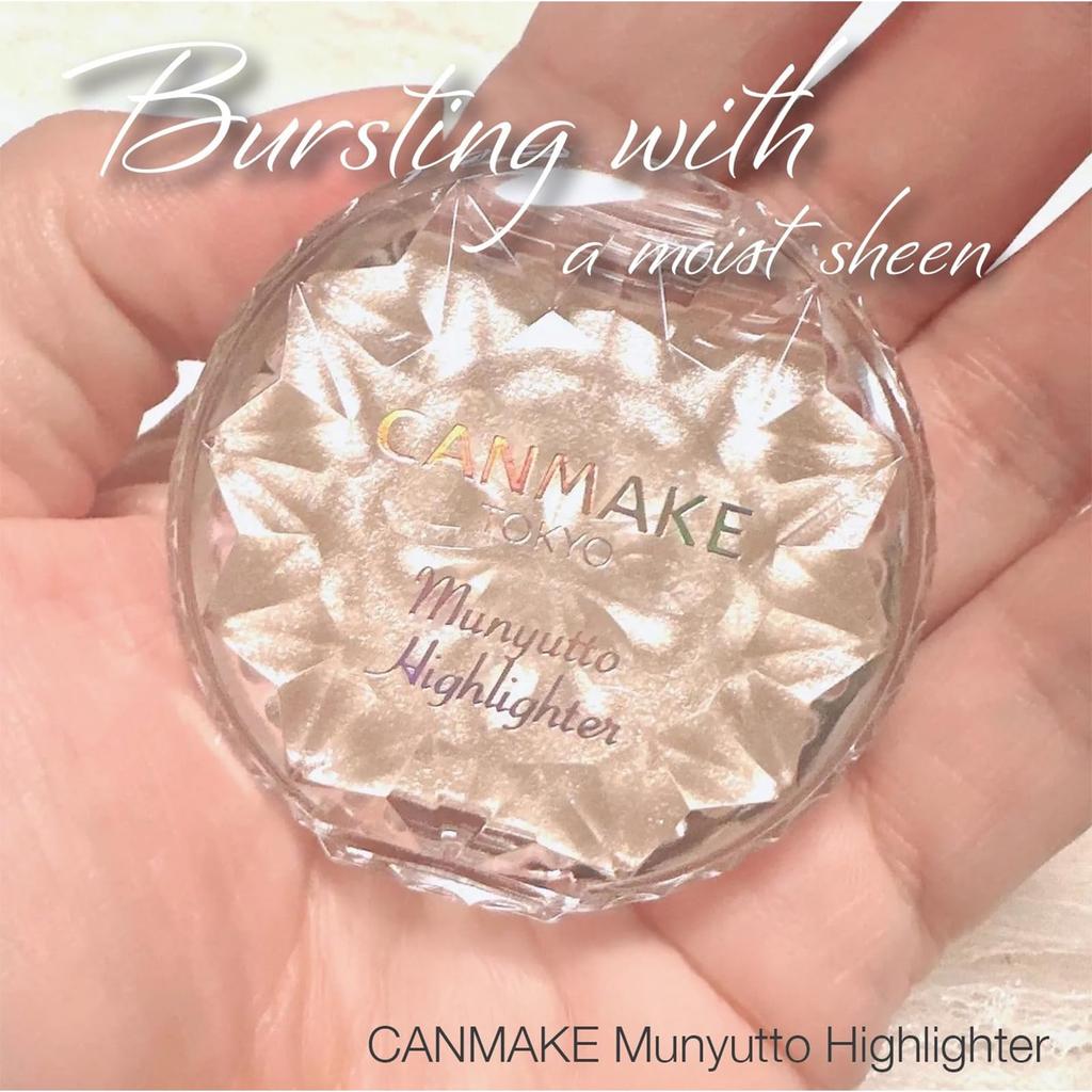 Canmake Creamy Squishy Highlighter 01 Moonlight Gem Rare White Beige 1 3.8g Fresh, Highlighter, Long-lasting, Smooth,