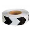 5cm*5m Arrow Reflective Stickers White-Black Waterproof Adhesive  Warning Safety Tapes Reflectors Strips For Trucks Trailers Car