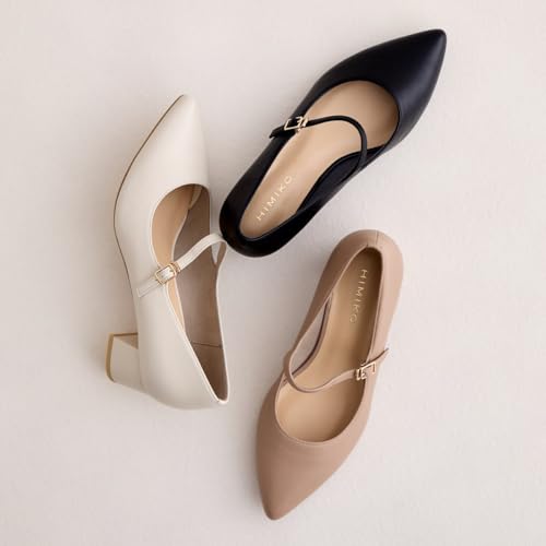 HIMIKO / Himiko / [WEB Exclusive] Block Heel Mary Jane Pumps / 640006 Beige 245
