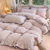 Korean Princess Cloud-like Crinkled Gauze Lace Cotton Bedding Set