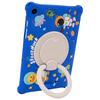 For Samsung Galaxy Tab A9+ Case Rotatable Kickstand Cute Cartoon Silicone Tablet Cover with Lanyard