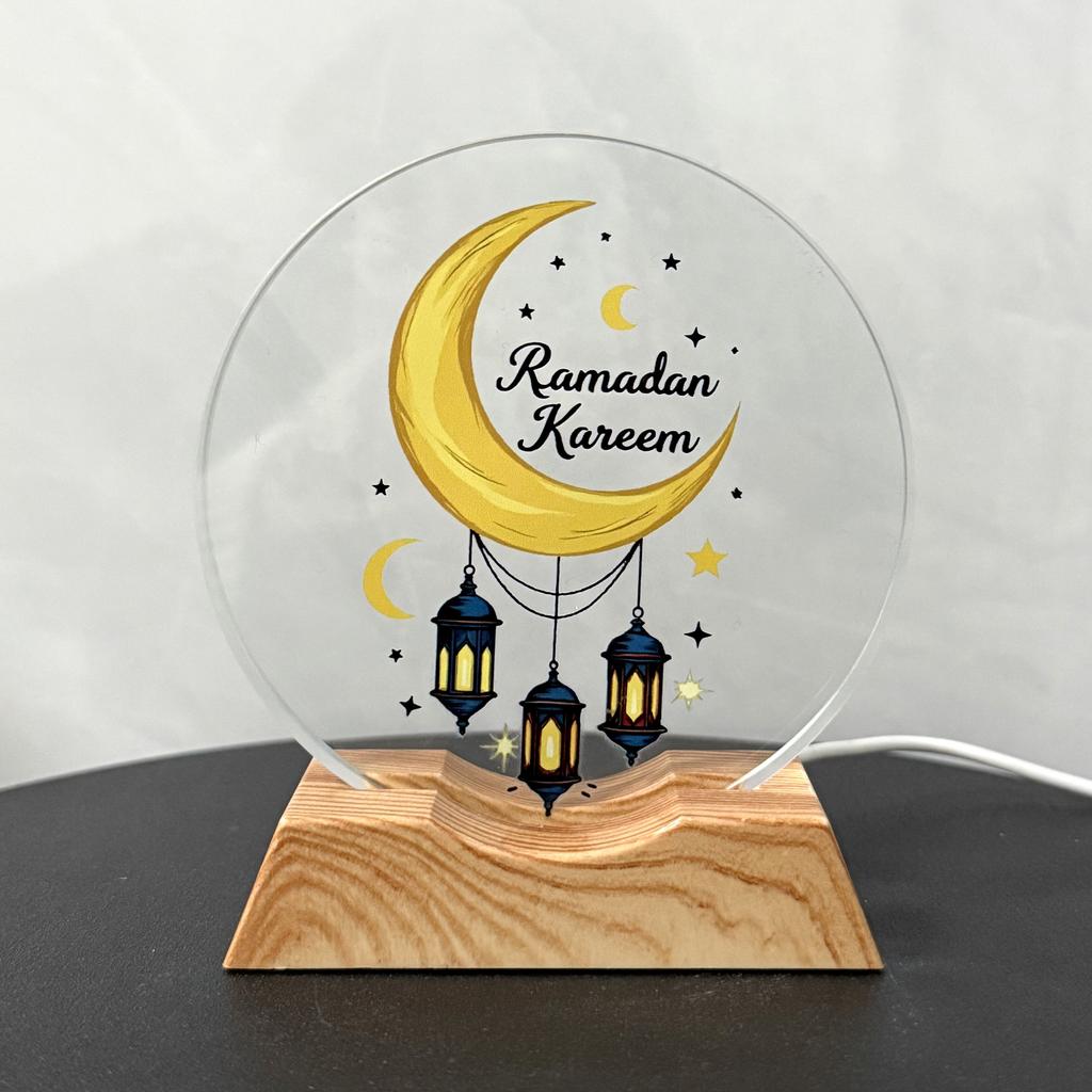 1 moon star round ball night light is suitable for Ramadan, Valentine's Day and other festival decorations. It can be used as a