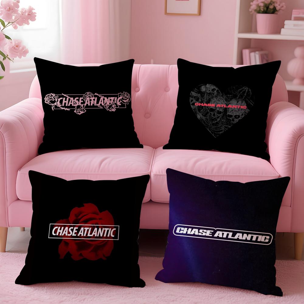 Rock Band Chase Atlantic Pillow Case Plush Fabric Soft Double-Sided Printed Sofa Warm Winter Home Gift Cushion Cover