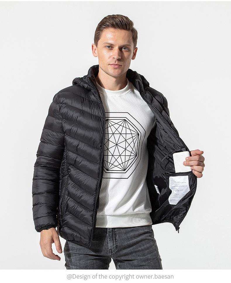 Smart Heated Winter Jacket - Hooded, Cotton, Electric Full-Body Warmth